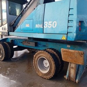 foto 35.5t Fuchs MHL350 greifer metal umschlagbagger