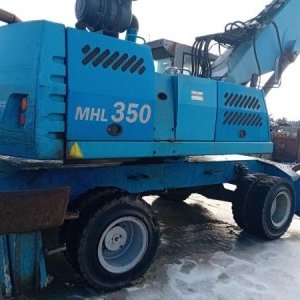 foto 35.5t Fuchs MHL350 greifer metal umschlagbagger